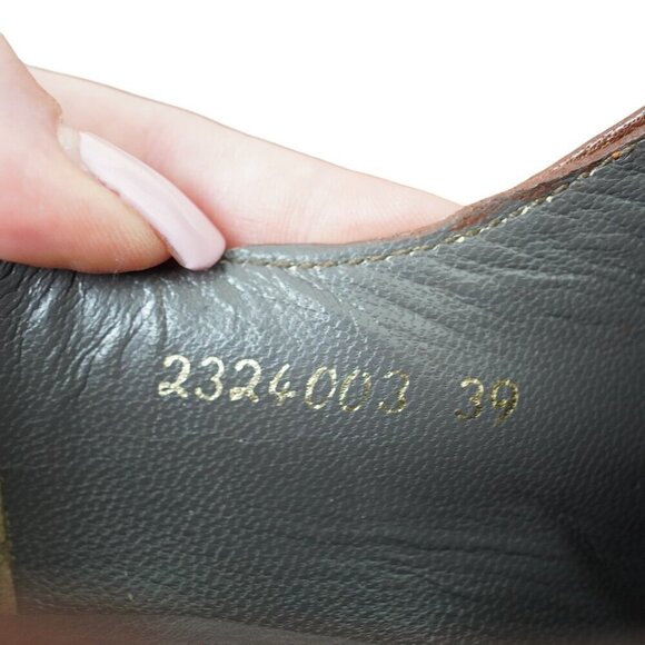 Alberto Moretti Womens‎ Brown Italian Leather Lace-Up Heeled Oxfords Size 9 - Picture 10 of 10